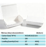 Lunch Meal Food Boxes Custom Printing Kraft White Paper Salad Box Takeaway Food Lunch Box